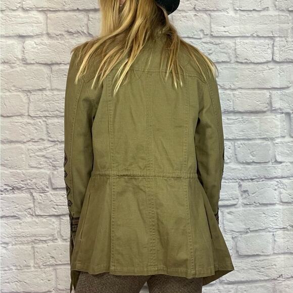 Y2K canvas embroidered jacket/cardigan - Picture 4 of 11